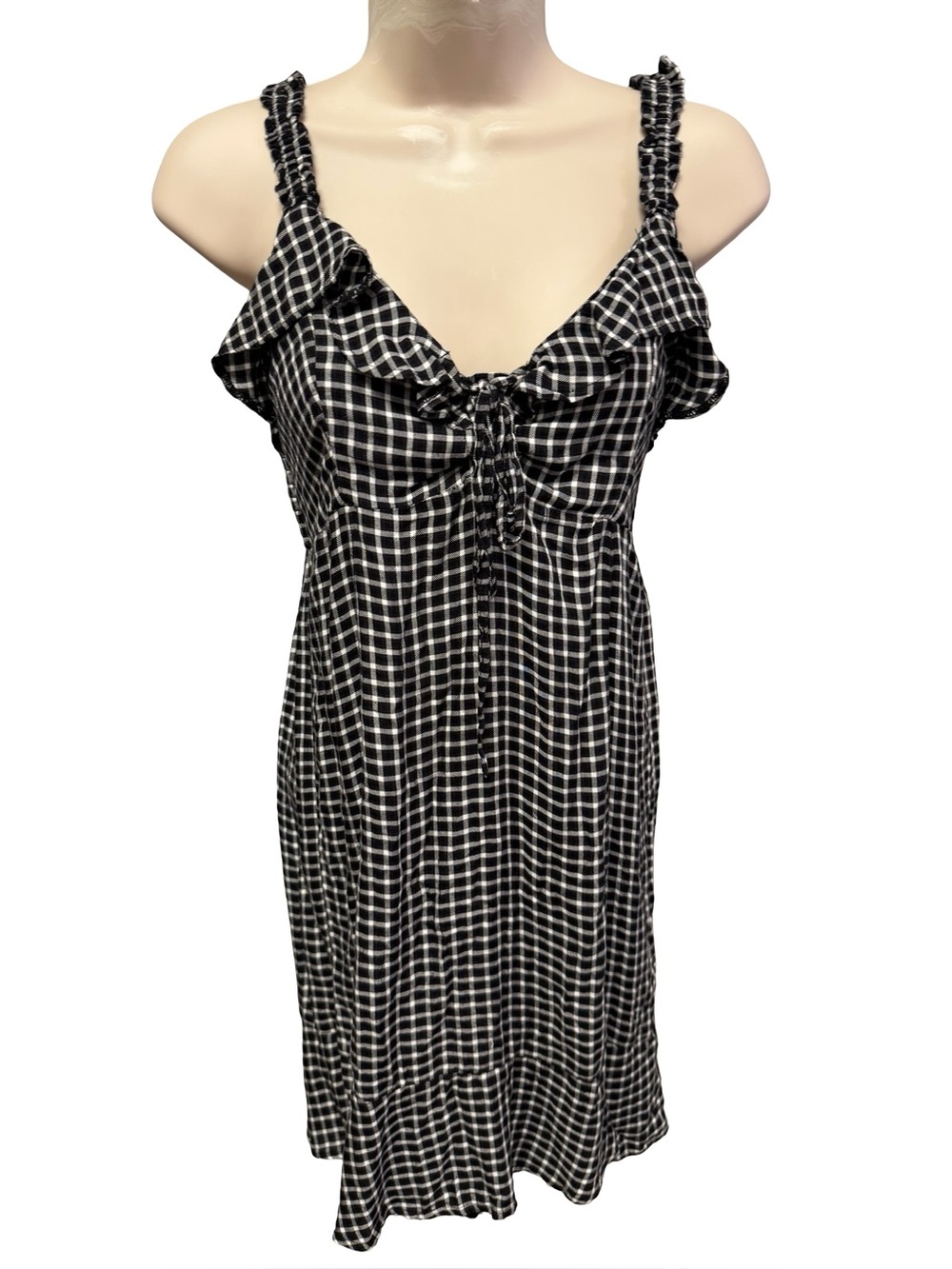 American Eagle Sleeveless Gingham Dress Women’s Size Small